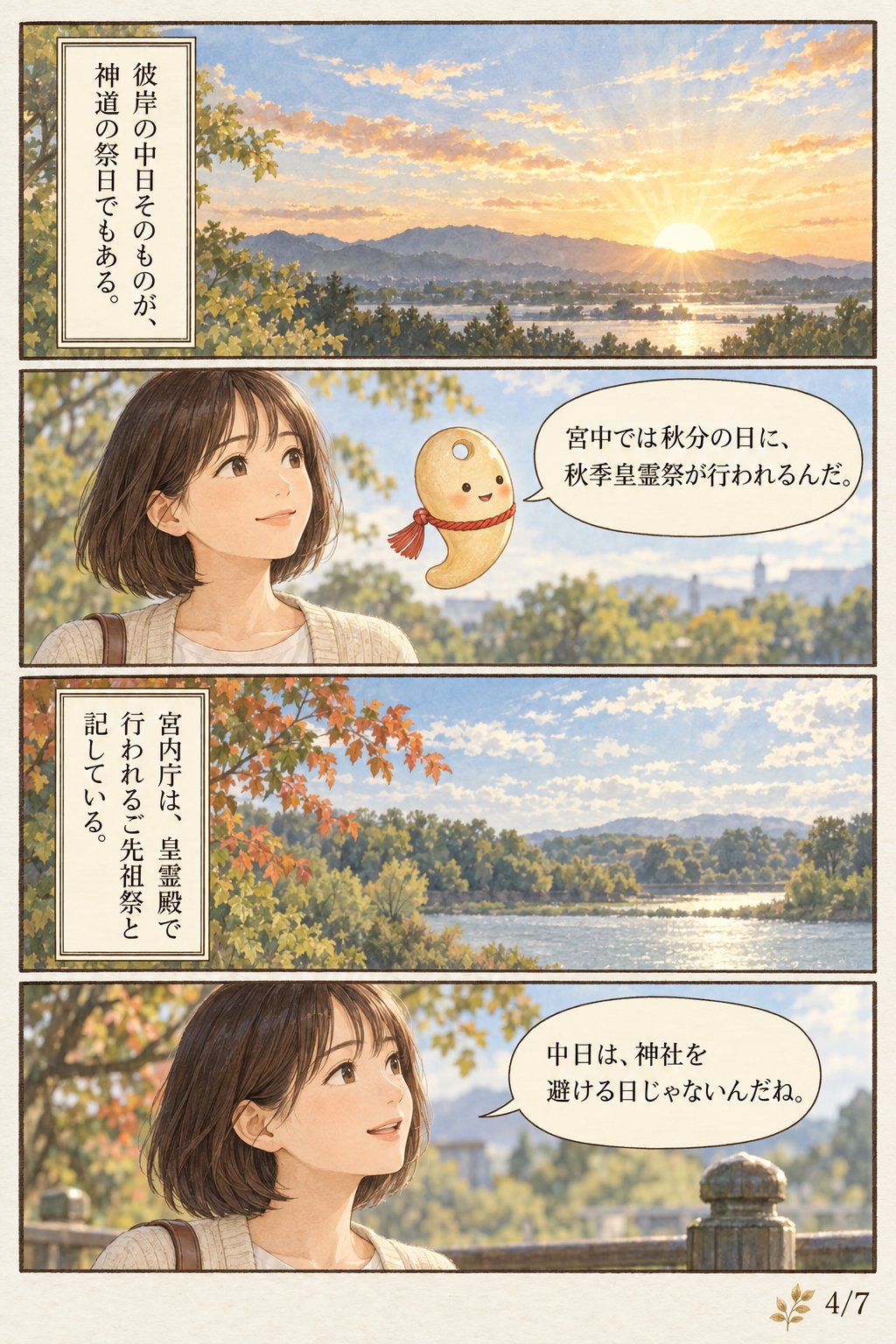 お彼岸に神社へ行ってはいけない？ — 結論、参拝して大丈夫です まんが解説 4ページ目