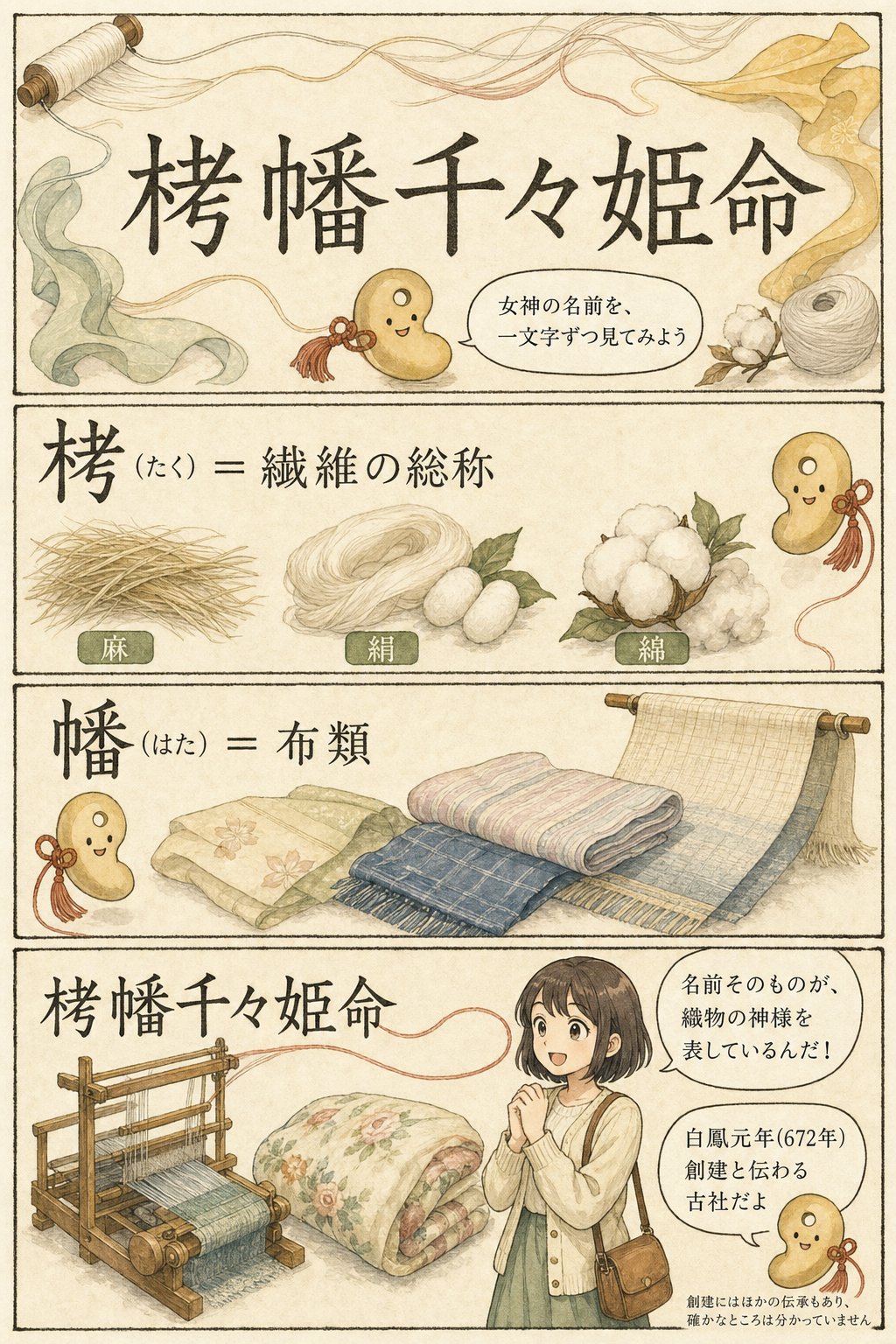 泉穴師神社|織物のまち泉大津を見守る夫婦の神と縁結びの信仰 まんが解説 3ページ目