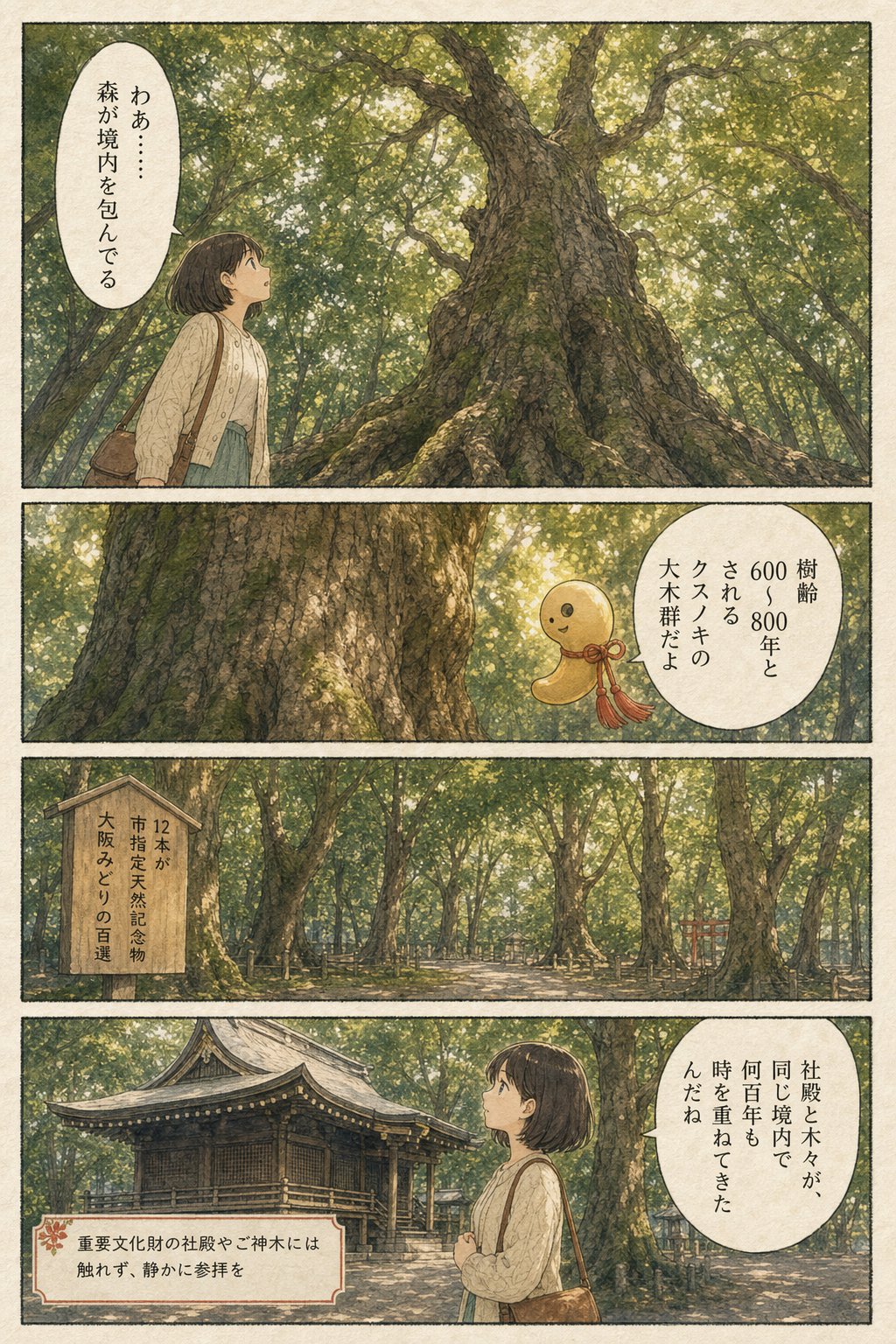 泉穴師神社|織物のまち泉大津を見守る夫婦の神と縁結びの信仰 まんが解説 5ページ目