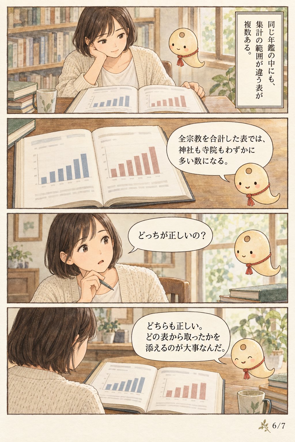 神社が多い都道府県はどこ？ 1位は新潟県、寺院は愛知県です まんが解説 6ページ目
