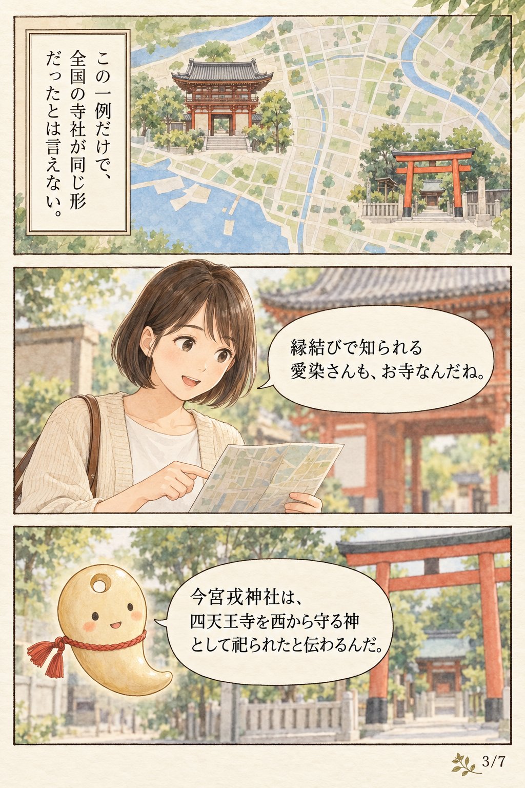神社とお寺、どっちに行けばいい？ — 四天王寺に残る神仏分離の記録 まんが解説 3ページ目
