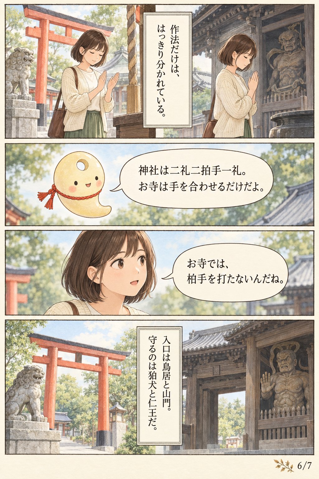 神社とお寺、どっちに行けばいい？ — 四天王寺に残る神仏分離の記録 まんが解説 6ページ目