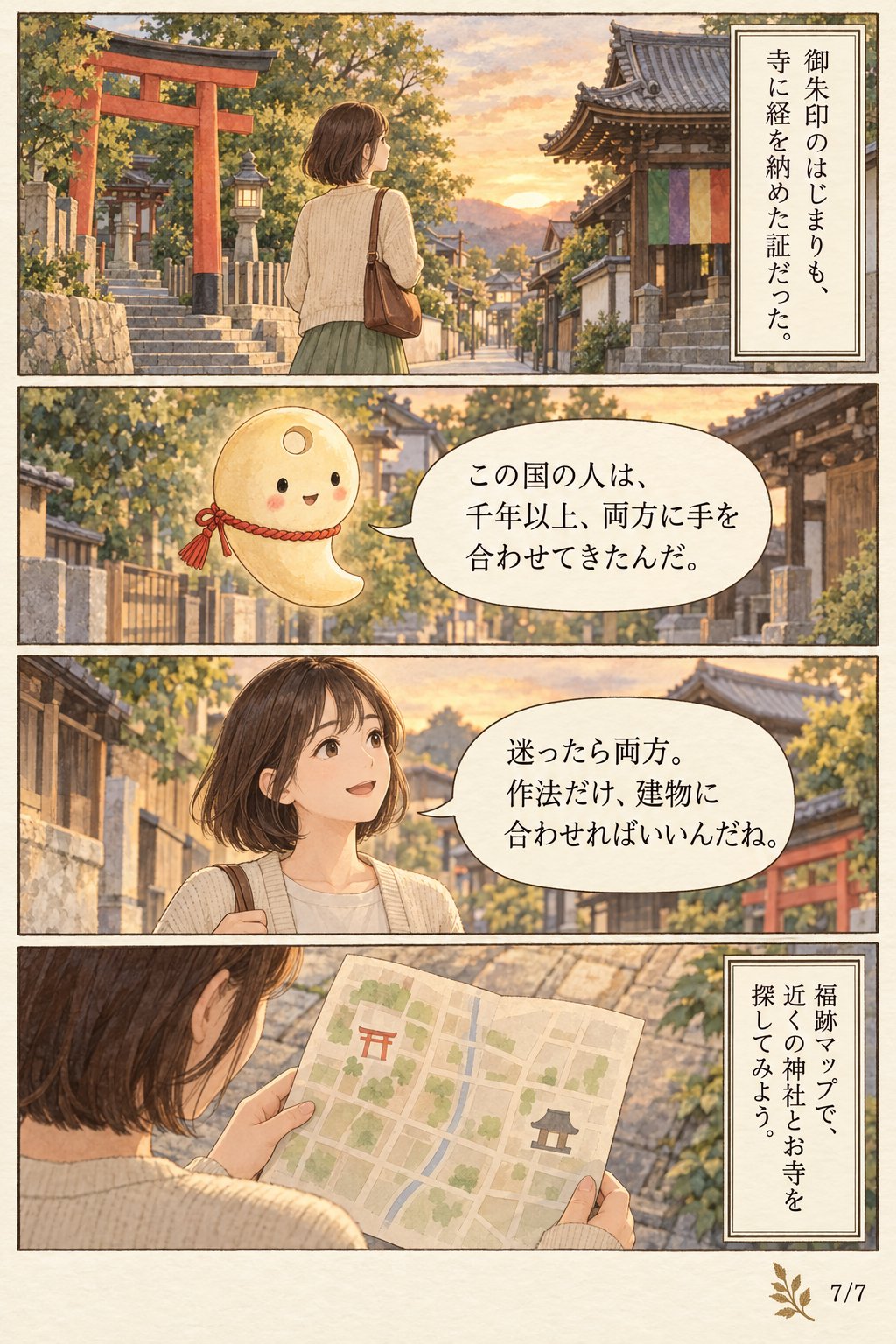神社とお寺、どっちに行けばいい？ — 四天王寺に残る神仏分離の記録 まんが解説 7ページ目