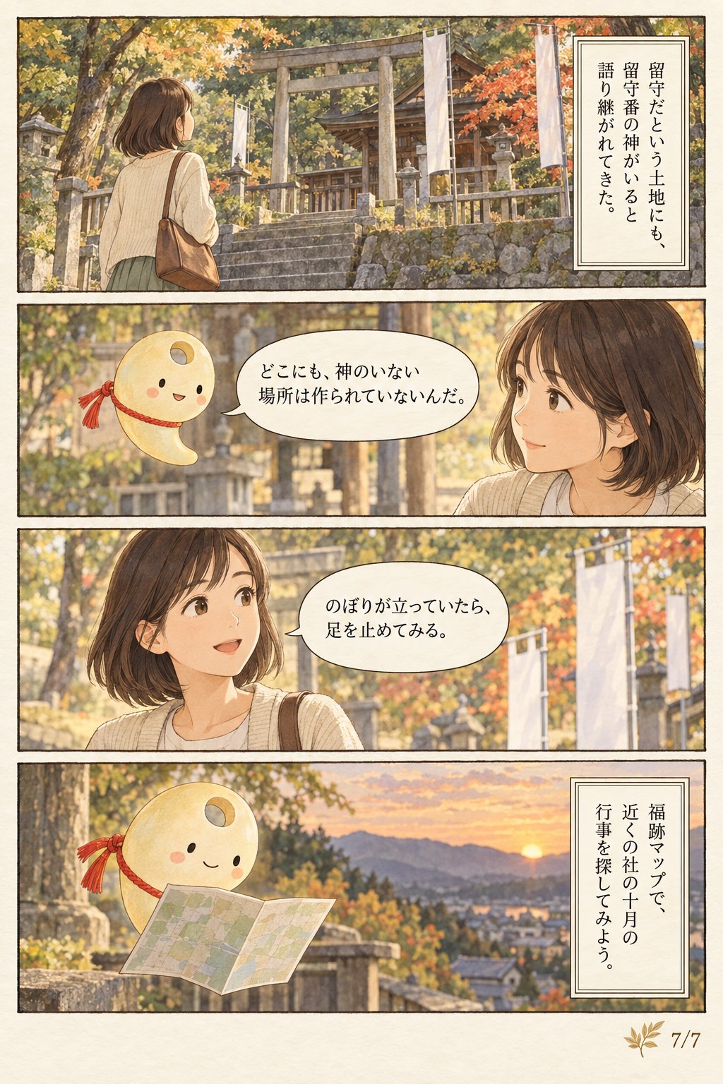 神無月とは — 神々が出雲へ行く10月に、神社へ行ってもいいのか まんが解説 7ページ目