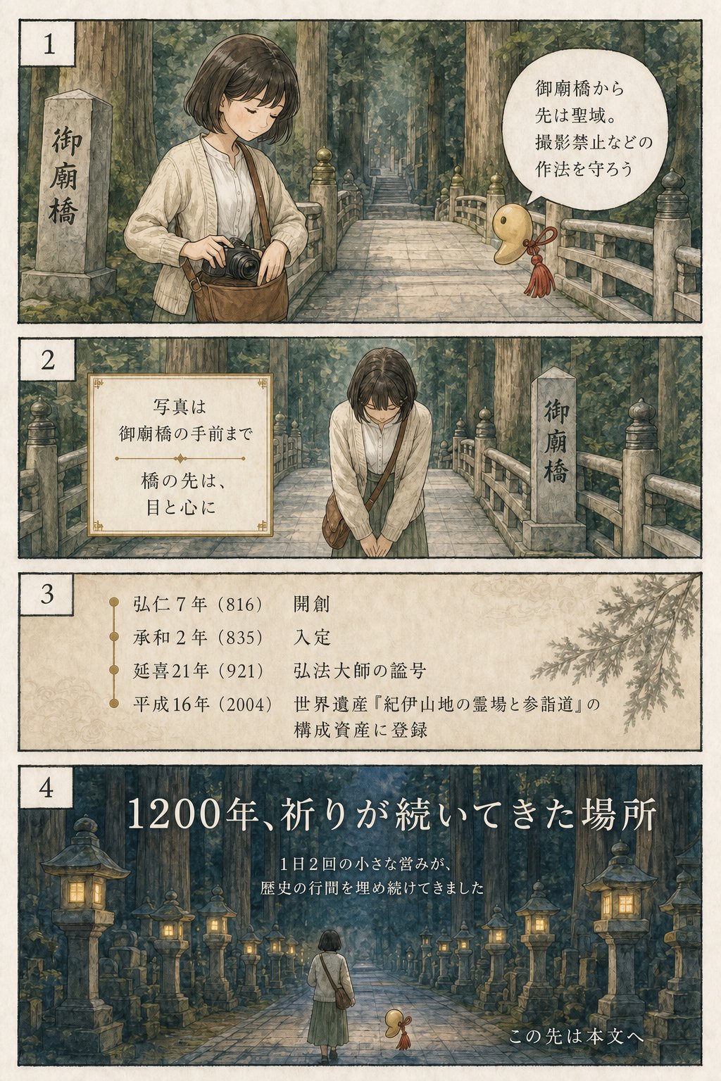 高野山とは？空海が開いた天空の聖地といまも続く「生身供」 まんが解説 7ページ目
