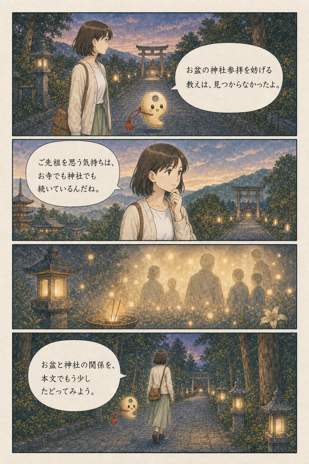 お盆に神社へ行ってはいけない? — 結論、参拝して大丈夫です まんが解説 7ページ目