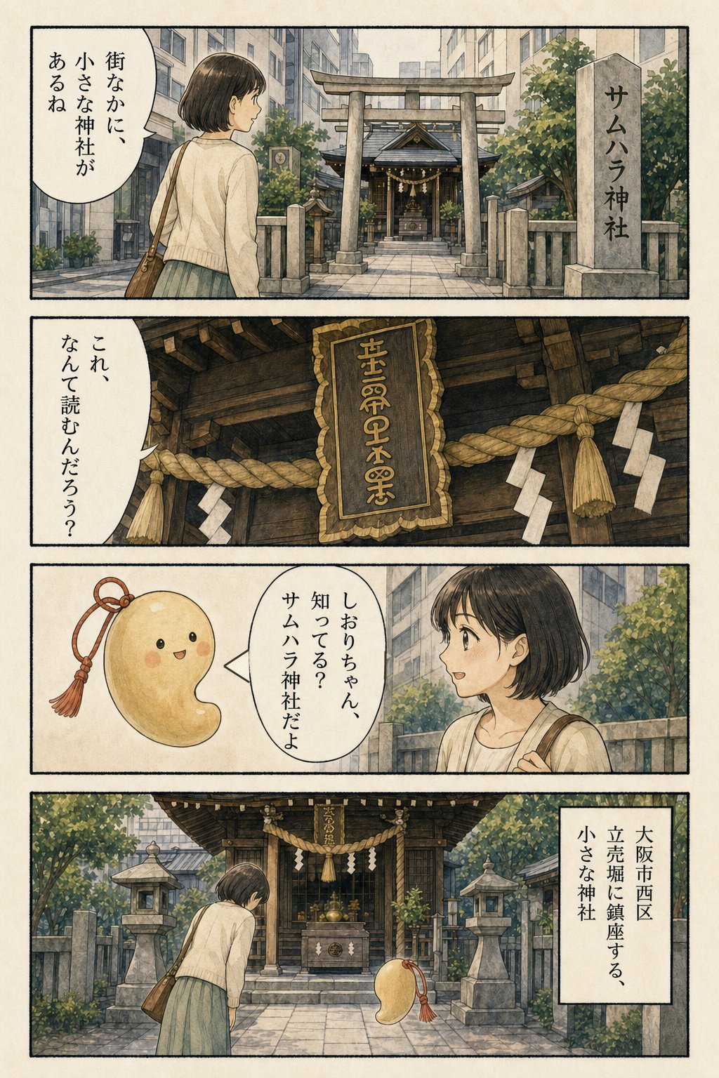 サムハラ神社とは — 読めない神字と指輪の御守「御神環」の由緒 まんが解説 1ページ目