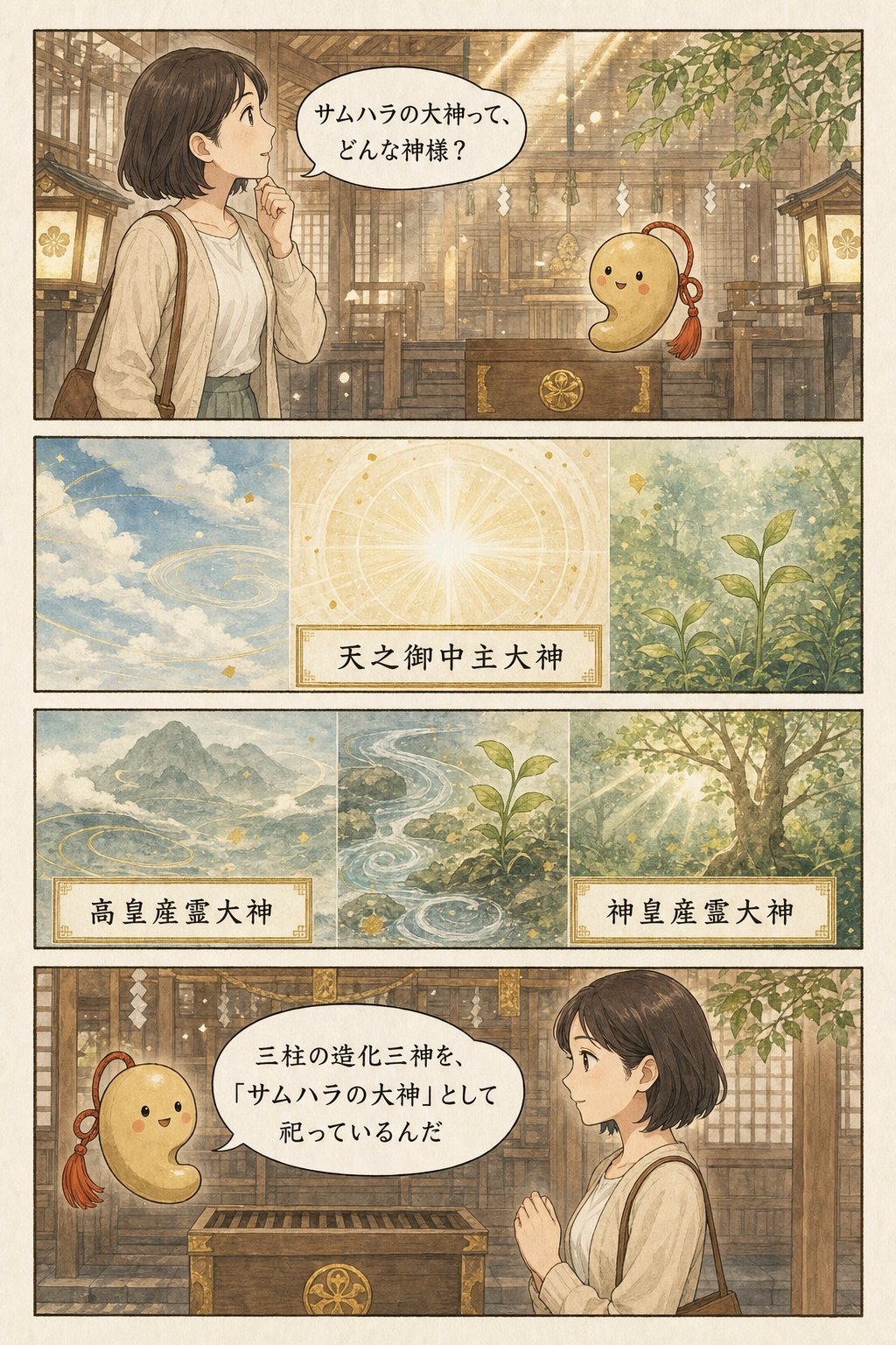 サムハラ神社とは — 読めない神字と指輪の御守「御神環」の由緒 まんが解説 2ページ目