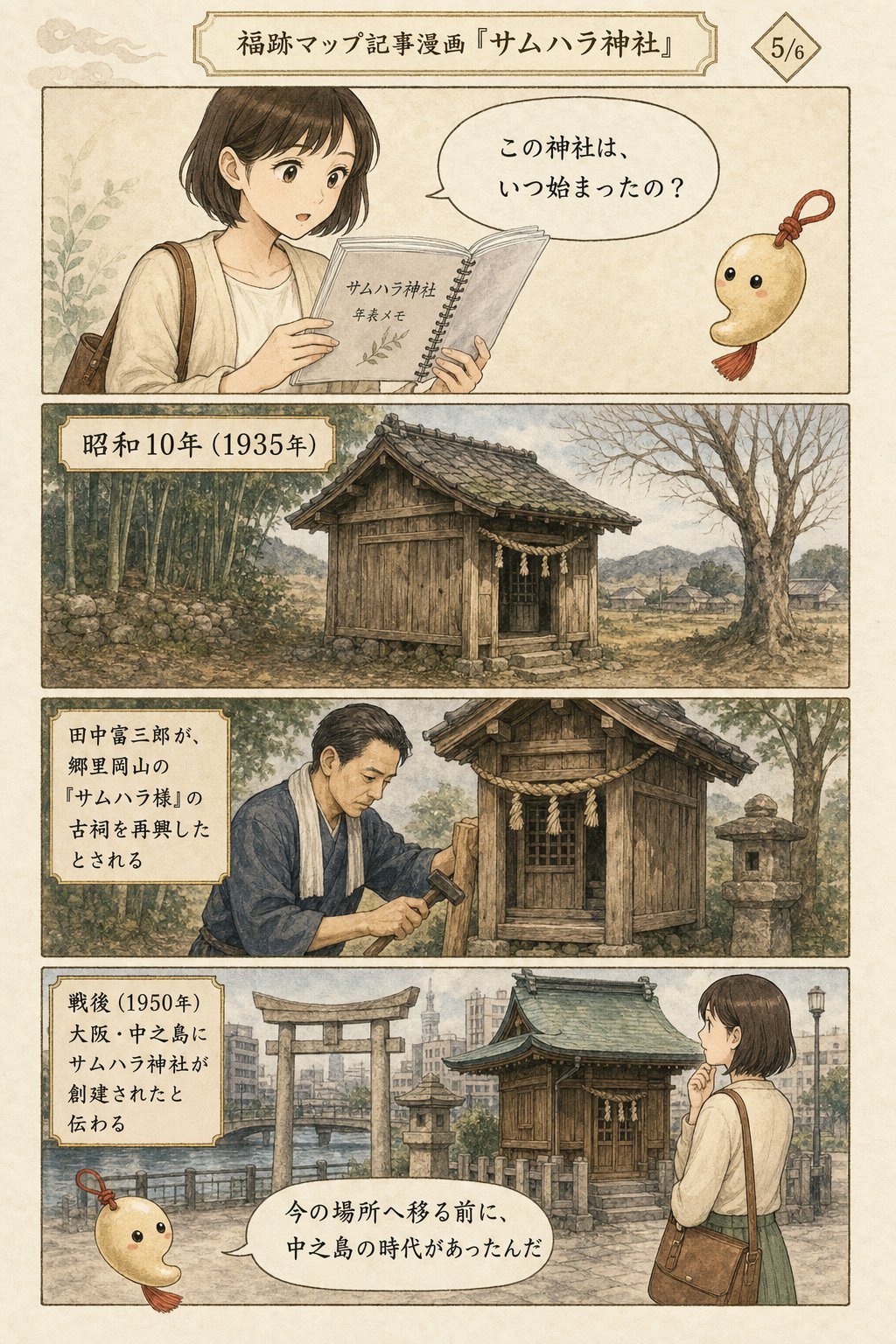 サムハラ神社とは — 読めない神字と指輪の御守「御神環」の由緒 まんが解説 5ページ目