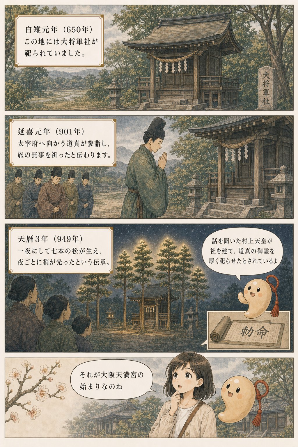 天神様はなぜ学問の神なのか — 菅原道真と天満宮の由来 まんが解説 5ページ目