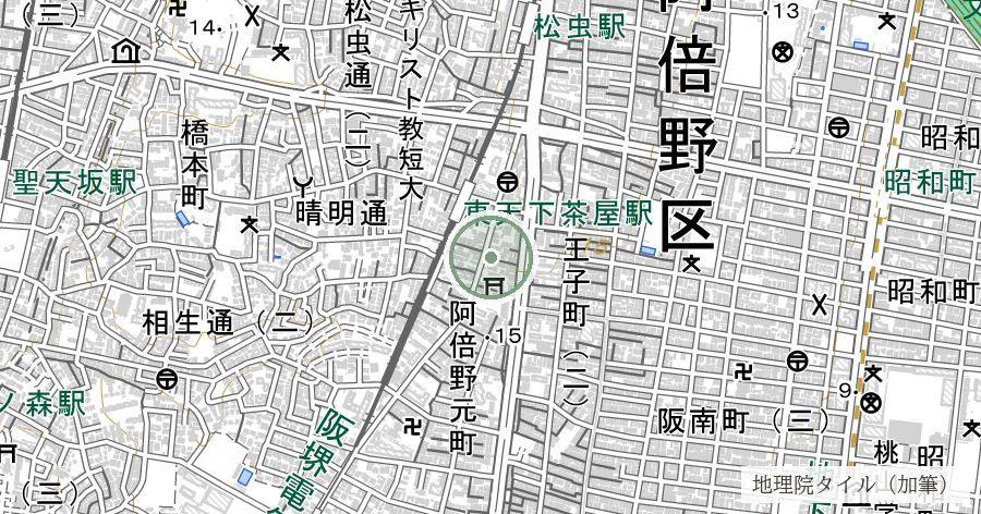 安倍晴明神社（厄除け・魔除けの信仰）の位置を示す地図