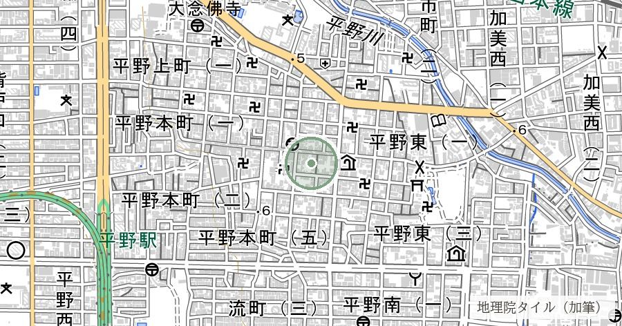 全興寺（せんこうじ・地獄堂とほとけのくに）の位置を示す地図